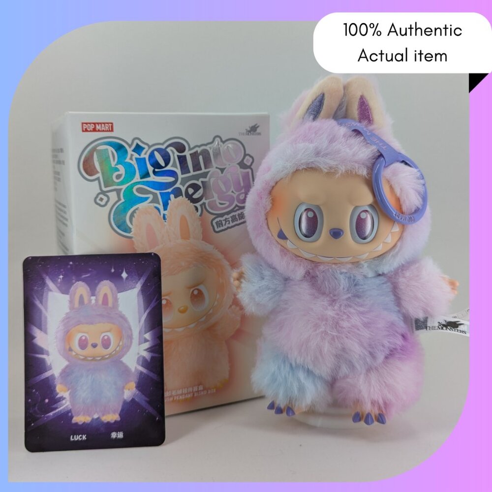 Pop Mart Labubu – Big in Energy “Luck” Plush Doll – Authentic Collectible